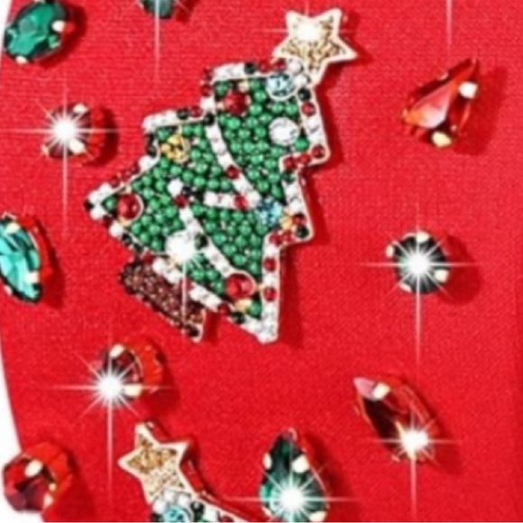 Christmas Headbands Festive Red Headband with Christmas Tree Embellishme… - Picture 14 of 16